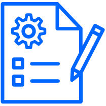 Apply for licence line icon