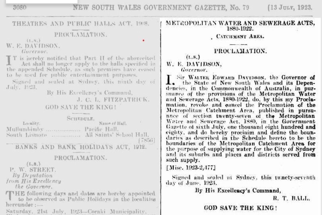 NSW Govt Gazette 1923