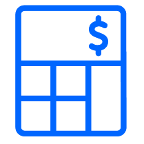 calculator line icon