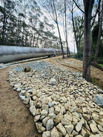 View of the Kangaroo Valley pipeline.